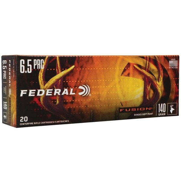 Federal Ammunition 6.5PRC 140gr Bonded Soft Point Fusion 20 Rounds