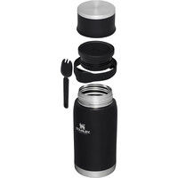 The Adventure To-Go Food Jar  with Spork 36oz / 1.06L Black