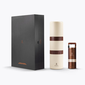 VSSL Nest Pour Over Kit + Java G25 Grinder Gift Set - Cream Coffee