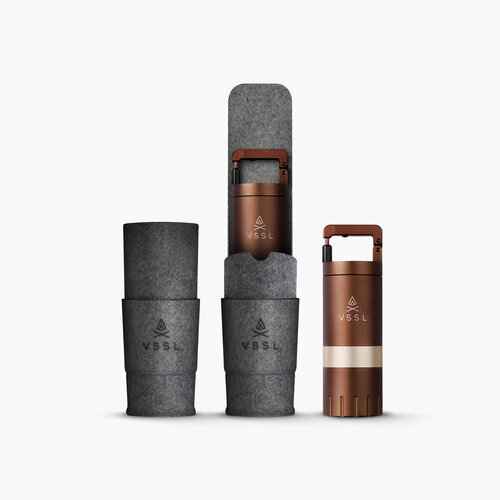 VSSL Nest Pour Over Kit + Java G25 Grinder Gift Set - Cream Coffee VSSL Nest Pour Over Kit + Java G25 Grinder Gift Set - Cream Coffee