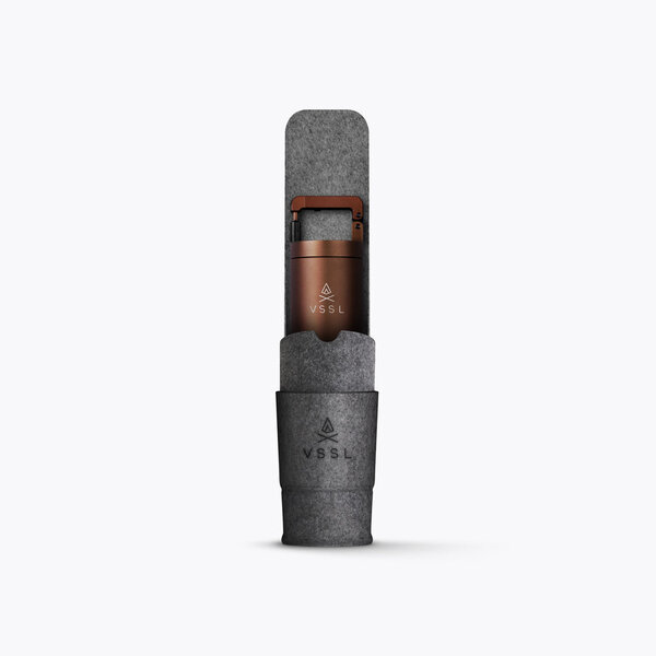 VSSL Nest Pour Over Kit + Java G25 Grinder Gift Set - Cream Coffee