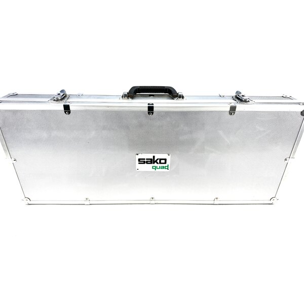SAKO QUAD 4 Rimfire Barrel & Burris Scope Combo 22LR, 17 Mach2, 17 HMR, 22WMR with Aluminum Case, Excellent Condition