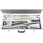 SAKO QUAD 4 Rimfire Barrel & Burris Scope Combo 22LR, 17 Mach2, 17 HMR, 22WMR with Aluminum Case, Excellent Condition