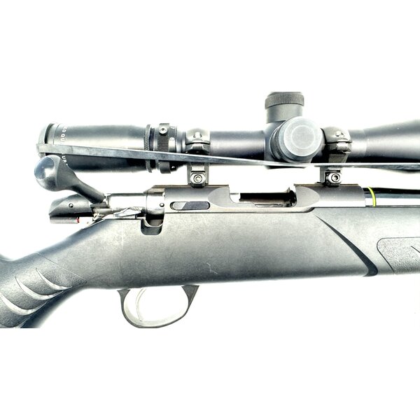 SAKO QUAD 4 Rimfire Barrel & Burris Scope Combo 22LR, 17 Mach2, 17 HMR, 22WMR with Aluminum Case, Excellent Condition