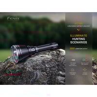 HT18R Long Range Flashlight 2800 Lumens 1100 Meters Red & Green Filters