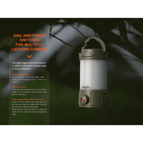 Fenix CL26R Pro Camping Lantern White Marble