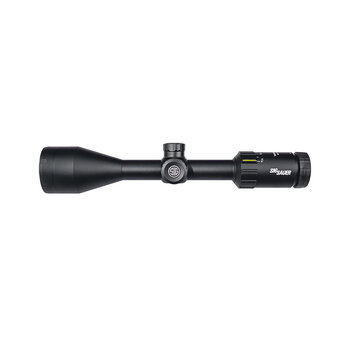 Sig Sauer Whiskey 3 4-12x50mm Scope, QuadPlex .25 MOA, 1" SFP