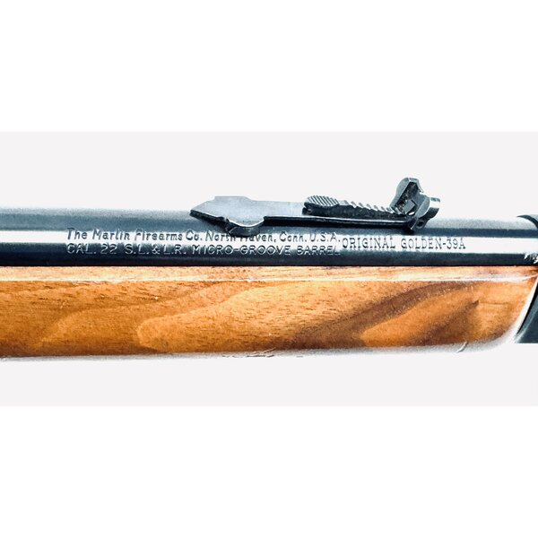 Marlin Model 39A Gold Take-Down 22LR Lever, JM Stamped Circa 1978 Missing BullseyeTrademark, Excellent Condition