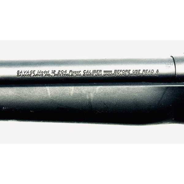 Savage Arms Model 12 .204 Ruger, Synthetic Stock, Excellent Condition