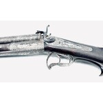 PINFIRE 12g SxS Damascus Elaborate Engraving 28" 90%+ Condition