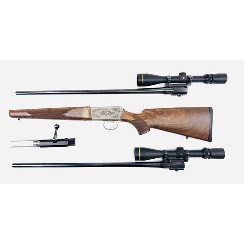 Blaser R84 Package, .338WM & .257 WbyMag w/ Leupold Vari-X III 3.5-10 Scopes & Hard Case, Excellent Condition, 80 Rounds