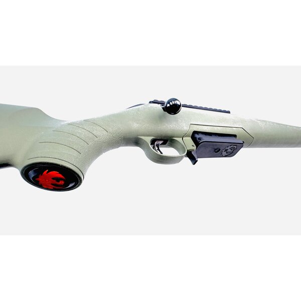 Ruger American 6mmCM, OD Green Synth. Stock, Threaded, Excellent Condition