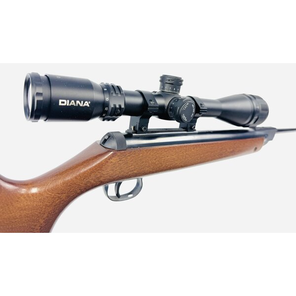 Diana Model 34 .177 Air Rifle, Diana 6-24x50 Red/Green MilDot AO, Excellent Condition