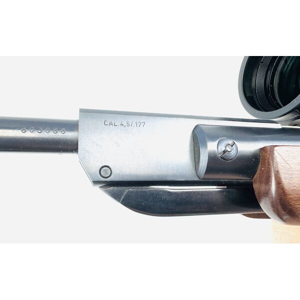 Diana Model 34 .177 Air Rifle, Diana 6-24x50 Red/Green MilDot AO, Excellent Condition