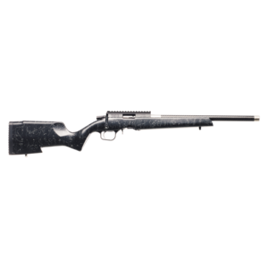 Christensen Arms Ranger Rimfire 17 HMR 18" 1:9 Carbon Fiber, Black Anodized, Black Carbon Fiber Stock Gray Webbing Accents