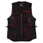 Browning ACE Women's Right Hand Shooting Vest w/ Reactar G3 Pad Pocket Black / Red