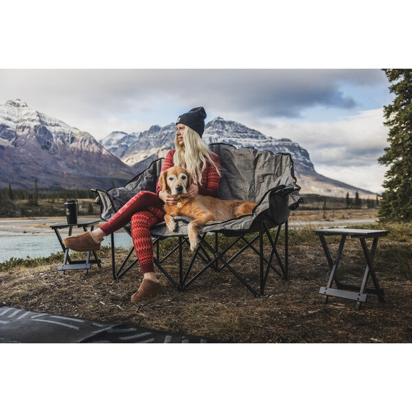 Kuma Bear Buddy Heated Chair - Heather Grey