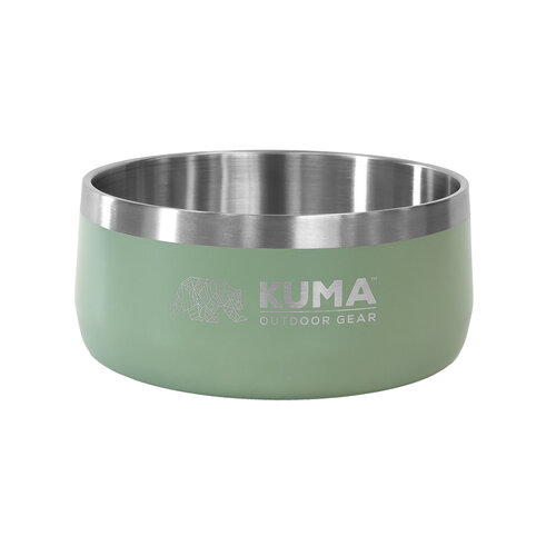 Kuma Stainless Steel Dog Bowl - Sage One Size
