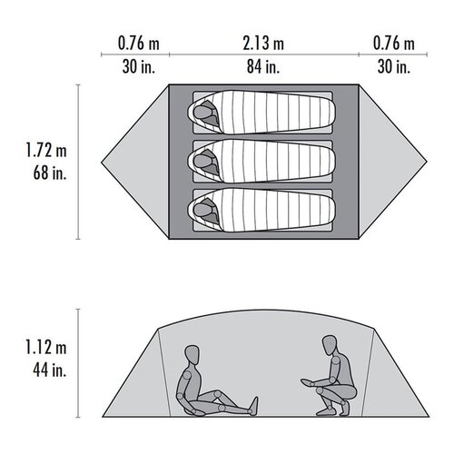 MSR Hubba Hubba HD 3 Person Backpacking Tent