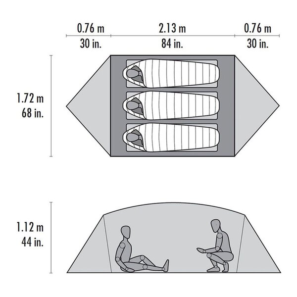 MSR Hubba Hubba HD 3 Person Backpacking Tent
