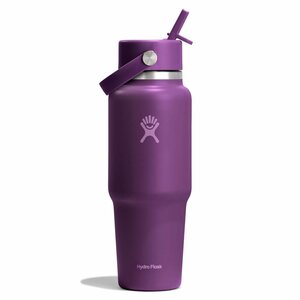 Hydro Flask Wide Mouth Travel Bottle with Matching Flex Straw Cap 32oz