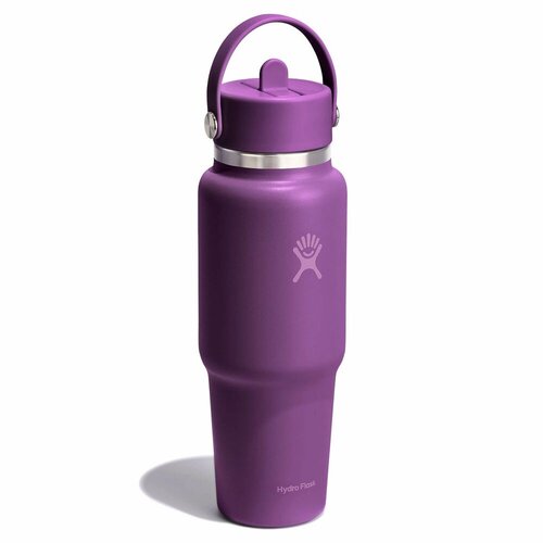 Hydro Flask Wide Mouth Travel Bottle with Matching Flex Straw Cap 32oz