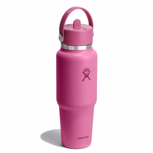 Hydro Flask Wide Mouth Travel Bottle with Matching Flex Straw Cap 32oz