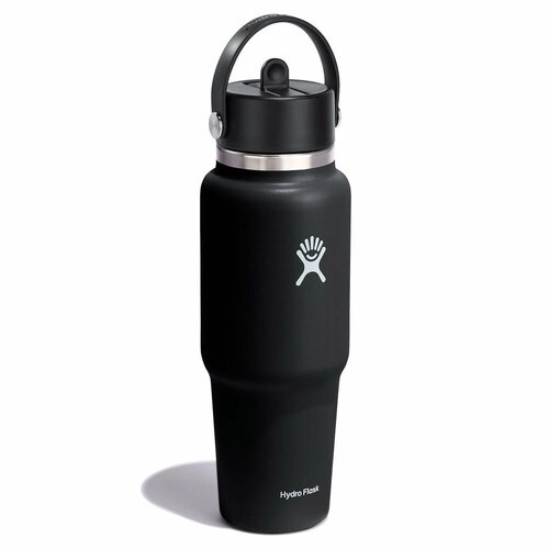 Hydro Flask Wide Mouth Travel Bottle with Matching Flex Straw Cap 32oz