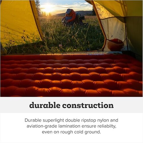 Big Agnes Rapide SL Insulated Sleeping Pad Orange Wide Regular