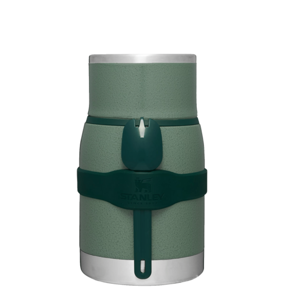 Stanley The Adventure To Go Food Jar w/Spork Hammertone Green 24oz / .71L
