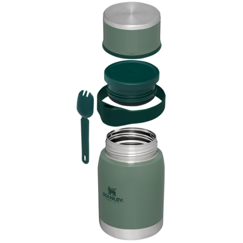 Stanley The Adventure To Go Food Jar w/Spork Hammertone Green 24oz / .71L