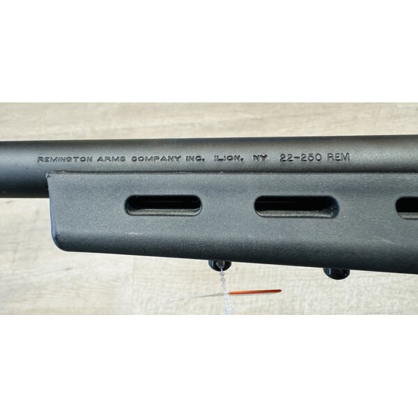 Remington Model 700 Varminter HB .22-250, Custom Brass Bolt Knob, Unfired Like-New Condition