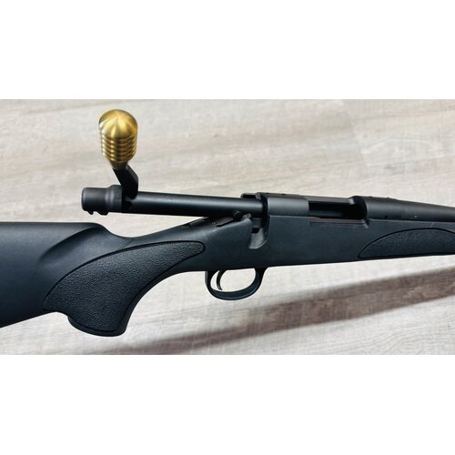 Remington Model 700 Varminter HB .22-250, Custom Brass Bolt Knob, Unfired Like-New Condition