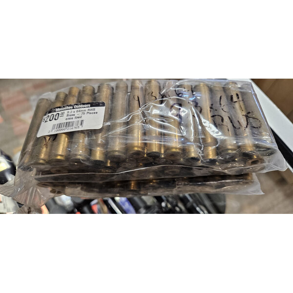 RWS 9.3 x 64mm Brass ~ 75 Pieces once fired