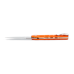 Buck Trace Folder Orange Large Serrated Drop Point