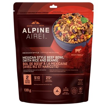 AlpineAire Mexican Style Beef Bowl with Rice and Beans