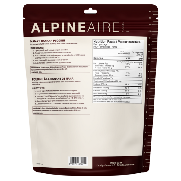 AlpineAire Nana's Banana Pudding