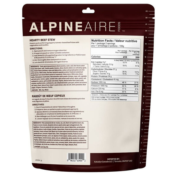 AlpineAire Hearty Beef Stew 410 cal