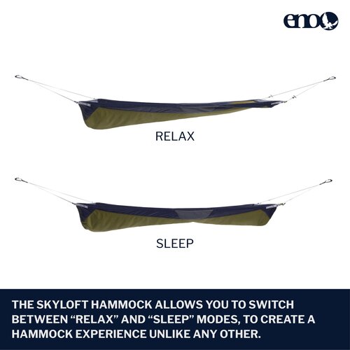 ENO SkyLoft Hammock Navy Olive ENO SkyLoft Hammock Navy Olive