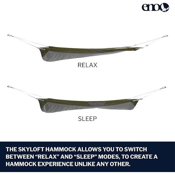ENO SkyLoft Hammock Olive/Grey