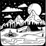 Hilda74 Retro Designs Retro Designs Sticker