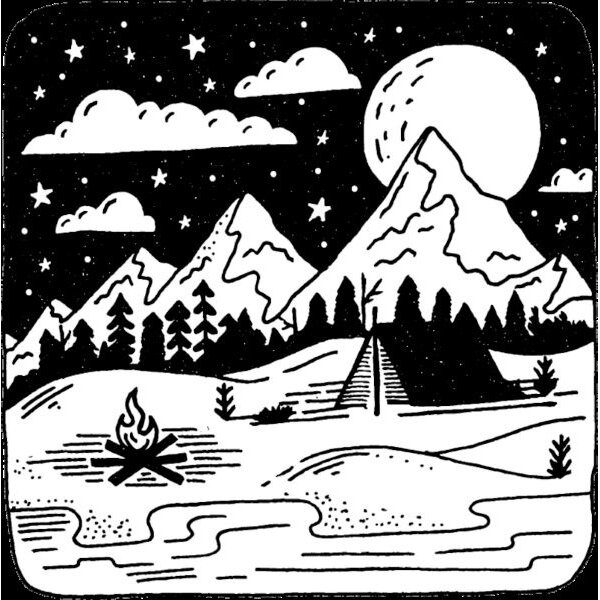 Hilda74 Retro Designs Retro Designs Sticker