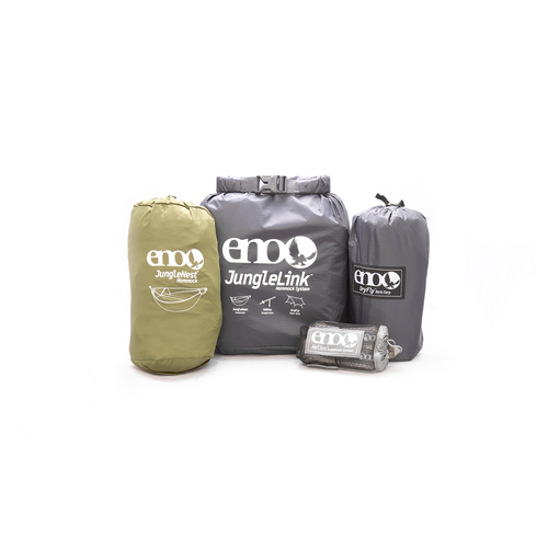 ENO JungleLink Hammock System Grey/Evergreen ENO JungleLink Hammock System Grey/Evergreen