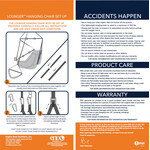 ENO Lounger Hanging Chair Royal/Charcoal