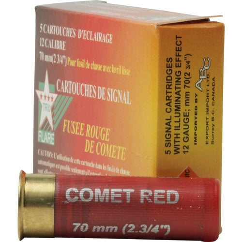 TruFlare Red Signal Comet Flare, 12 Gauge 5 Rounds