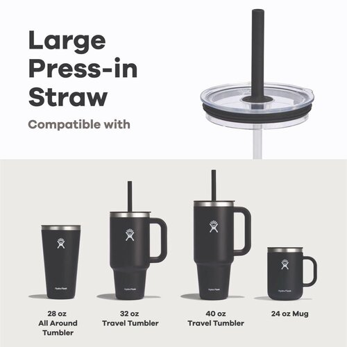 Hydro Flask Press-In Straw Lid Clear Large