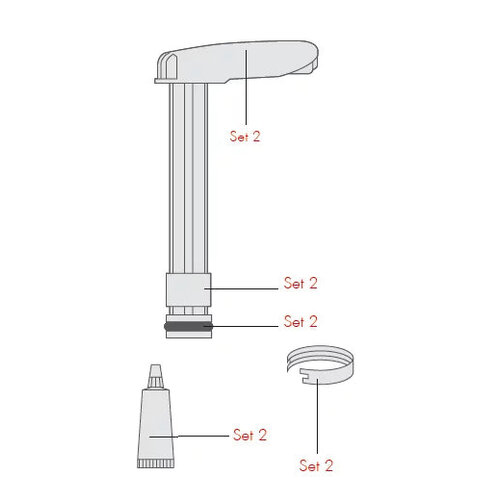 Katadyn Hiker Pro Replacement Pump Handle Kit (Set 2) handle and c-clip