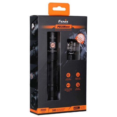 Fenix PD35R ACE 2000Lumens Tactical Flashlight + CL01 Mini Light