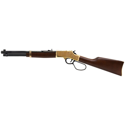 Henry Repeating Arms Co. 357 Mag / 38 Spl Big Boy Brass Carbine Side Gate Lever Action 16" Octagonal Walnut