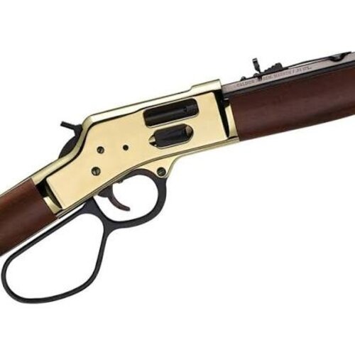 Henry Repeating Arms Co. 357 Mag / 38 Spl Big Boy Brass Carbine Side Gate Lever Action 16" Octagonal Walnut